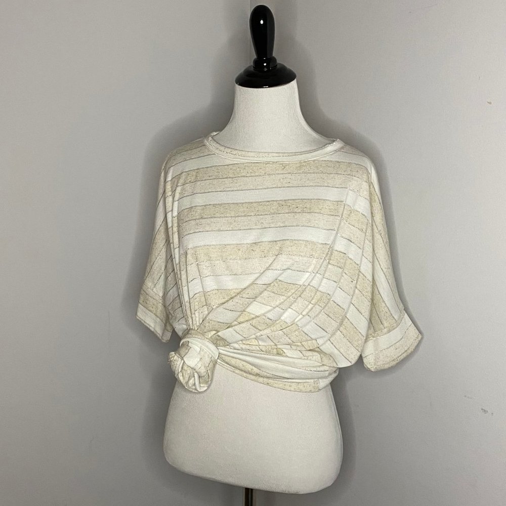 NWT Agnes & Dora Striped Boxy Tee